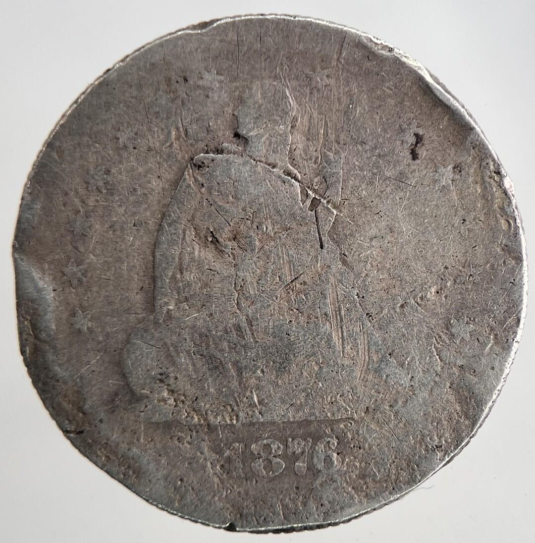 1876 US USA Seated Liberty Quarter Silver Coin | Collectable Grade | a6943