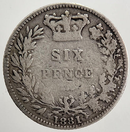 1881 Victoria Sixpence Silver Coin | Collectable Grade