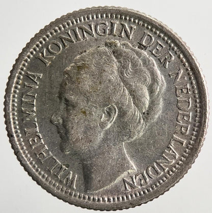 1938 Netherlands 10 Cents Silver Coin | Fine Collectable Grade | a6930