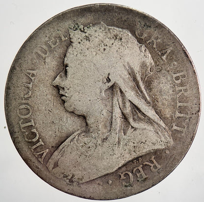 1893 Victoria Half-Crown Silver Coin | Fair Grade