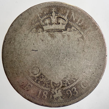 1893 Victoria Half-Crown Silver Coin | Fair Grade