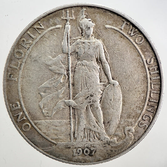 1907 Edward VII Florin Silver Coin | Fine Collectable Grade
