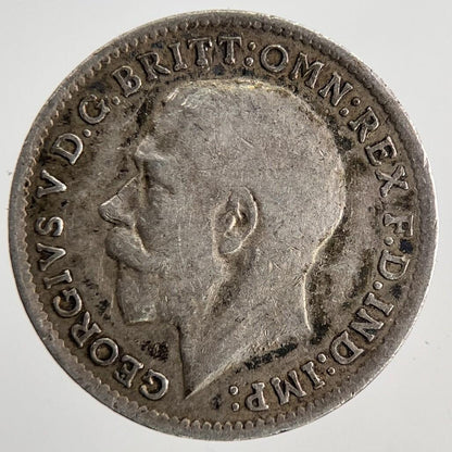 1917 George V Threepence Silver Coin | Fine Collectable Grade | a6933