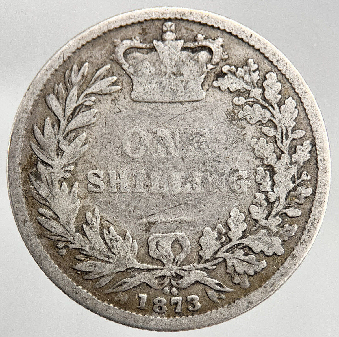 1873 Die-64 Victoria Shilling Silver Coin | Collectable Grade