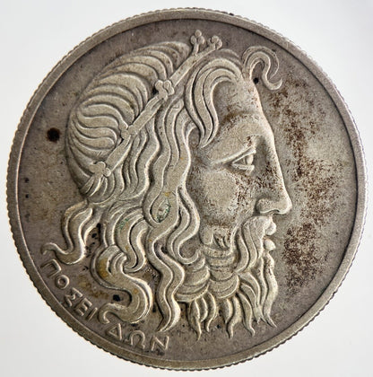 1930 20 Drachmai Greece Silver Coin | Fine Collectable Grade | a6944