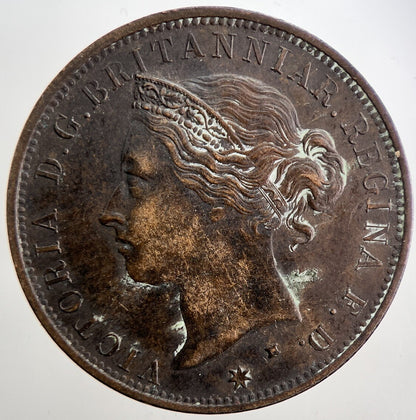 1877 Jersey 1/12th One-Twelfth-Of-A-Shilling Coin | Very Fine Grade