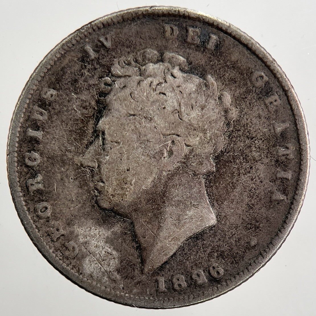 1826 George IV Shilling Silver Coin | Fair Grade