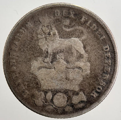1826 George IV Shilling Silver Coin | Fair Grade