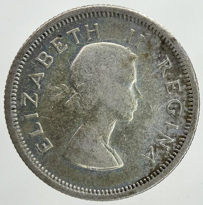 1957 South Africa Sixpence Silver Coin | Fine Collectable Grade | a6981