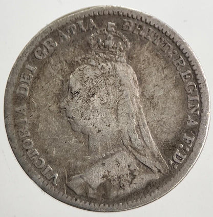 1890 Victoria Threepence Silver Coin | Fine Collectable Grade