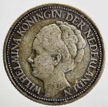 1947 Netherlands 1/4 Quarter Gulden Silver Coin | Fine Collectable Grade
