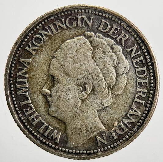 1947 Netherlands 1/4 Quarter Gulden Silver Coin | Fine Collectable Grade
