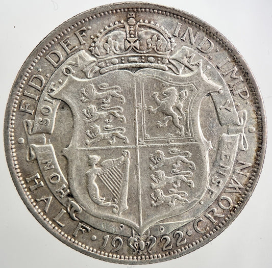 1922 George V Half-Crown Silver Coin | Very High Grade