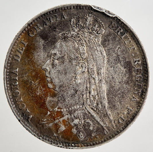1891 Victoria Shilling Silver Coin | Fine Collectable Grade