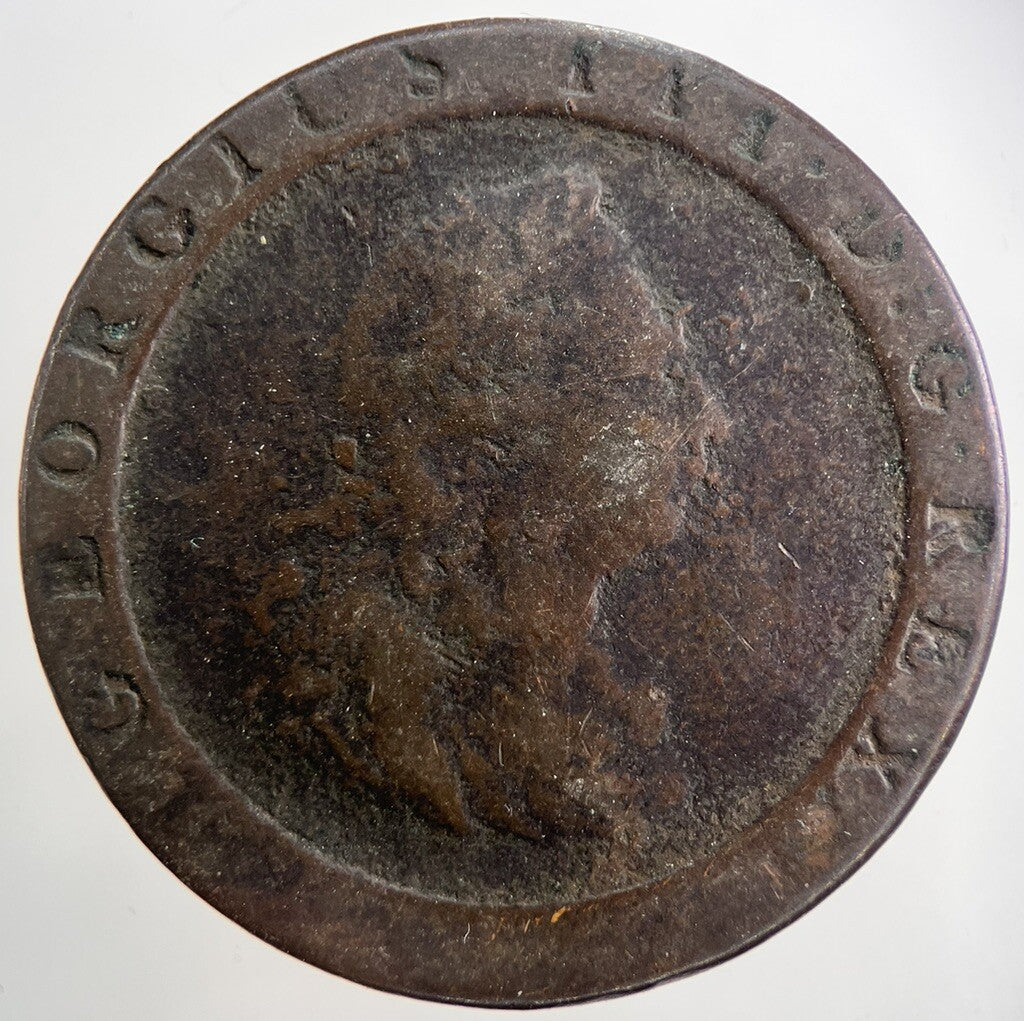 1797 George III 3rd Cartwheel One Penny Coin | Collectable Grade