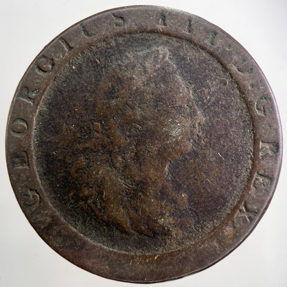 1797 George III 3rd Cartwheel One Penny Coin | Collectable Grade