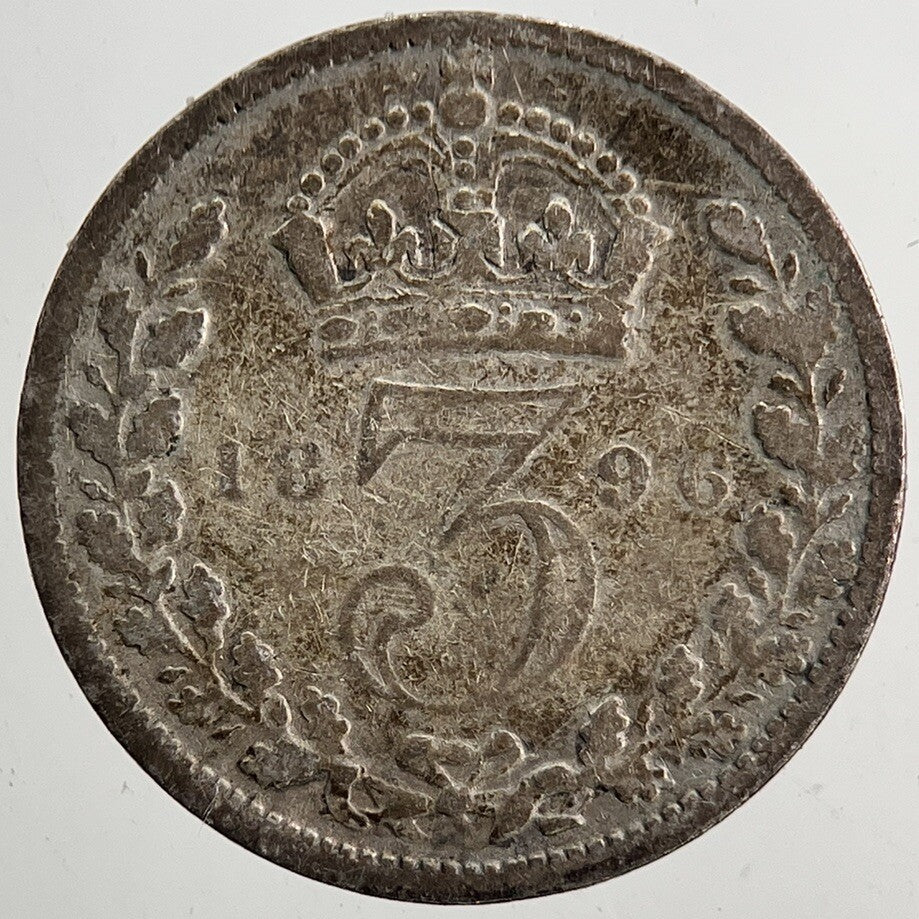 1896 Victoria Threepence Silver Coin | Collectable Grade