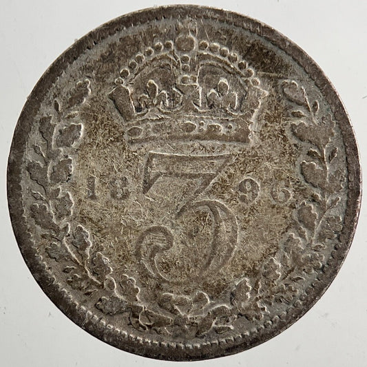 1896 Victoria Threepence Silver Coin | Collectable Grade
