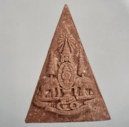 Thailand Thai Buddha Old Clay Charm | In Original Temple Box | Collectable Grade