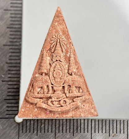 Thailand Thai Buddha Old Clay Charm | In Original Temple Box | Collectable Grade