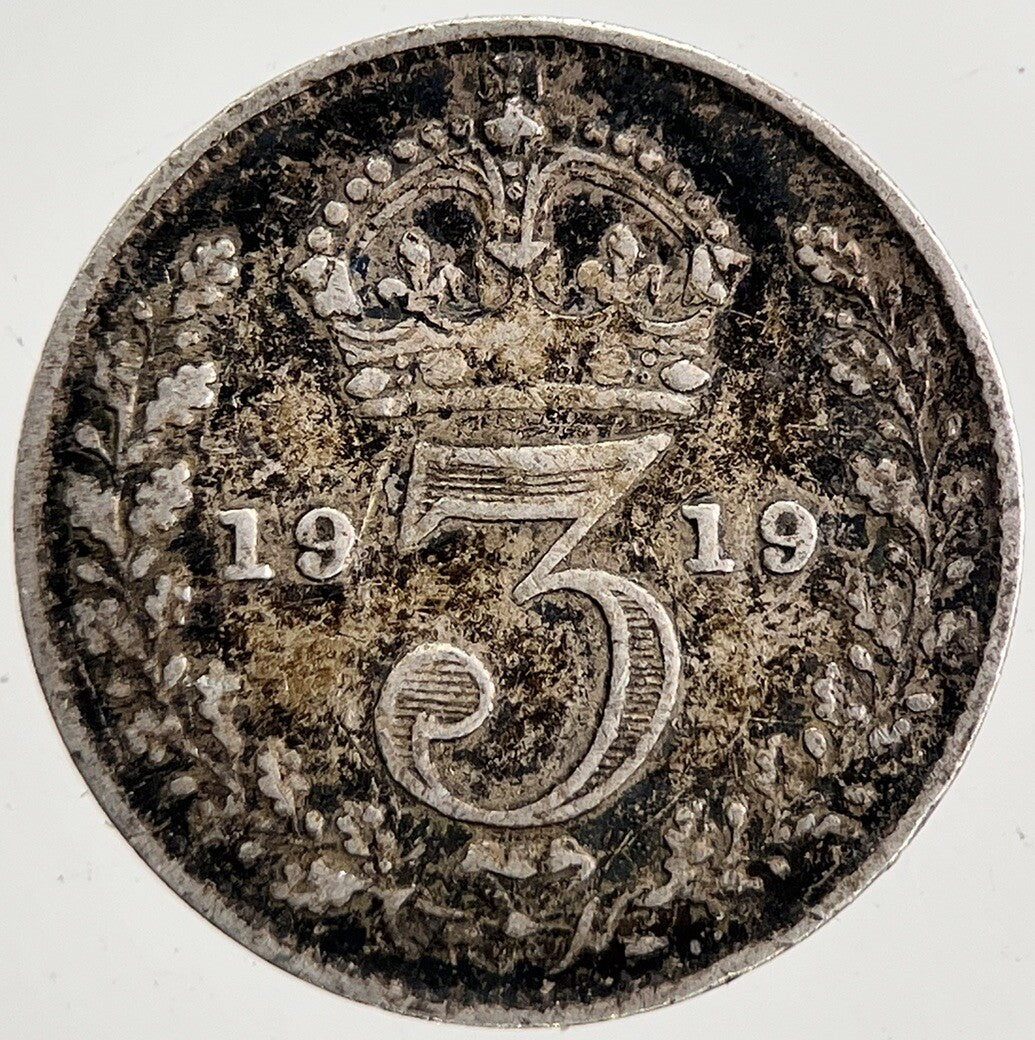 1919 George V Threepence Silver Coin | Fine Collectable Grade
