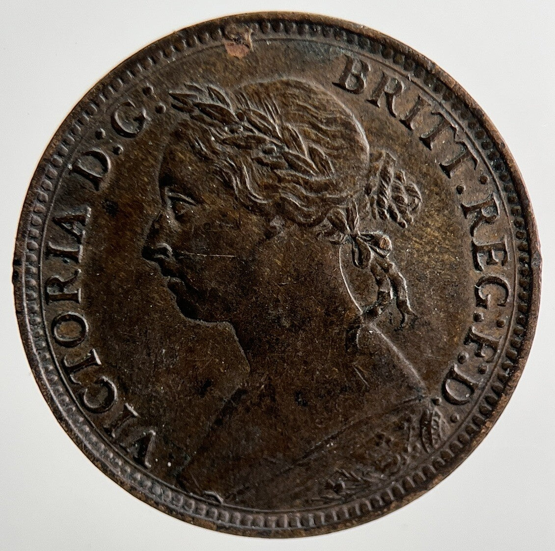 1886 Victoria Farthing Coin | Very High Grade
