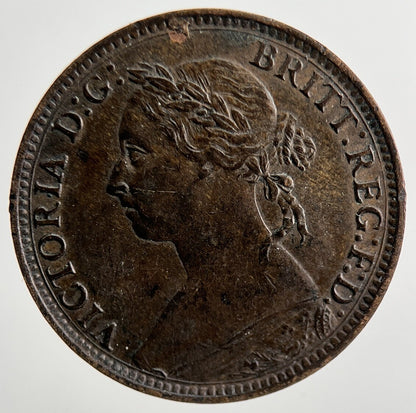1886 Victoria Farthing Coin | Very High Grade