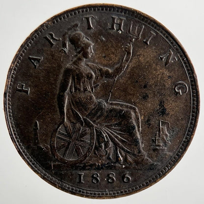 1886 Victoria Farthing Coin | Very High Grade
