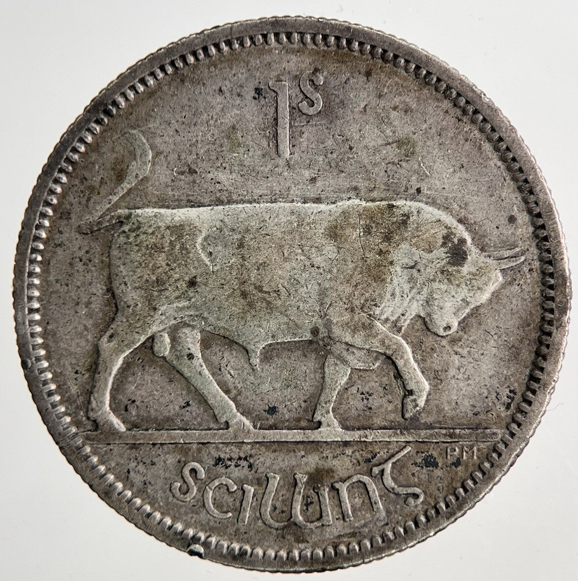 1939 Irish Shilling 1s Bull Silver Coin | Collectable Grade | a9030