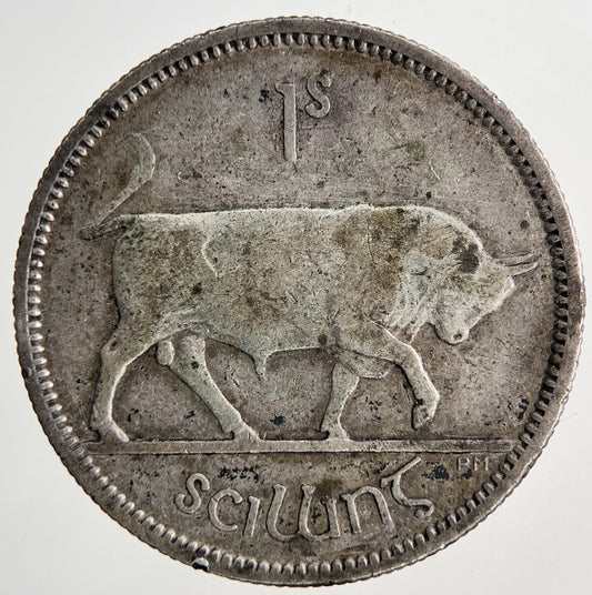 1939 Irish Shilling 1s Bull Silver Coin | Collectable Grade | a9030