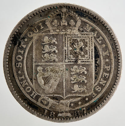 1887 Victoria Shilling Silver Coin | Collectable Grade