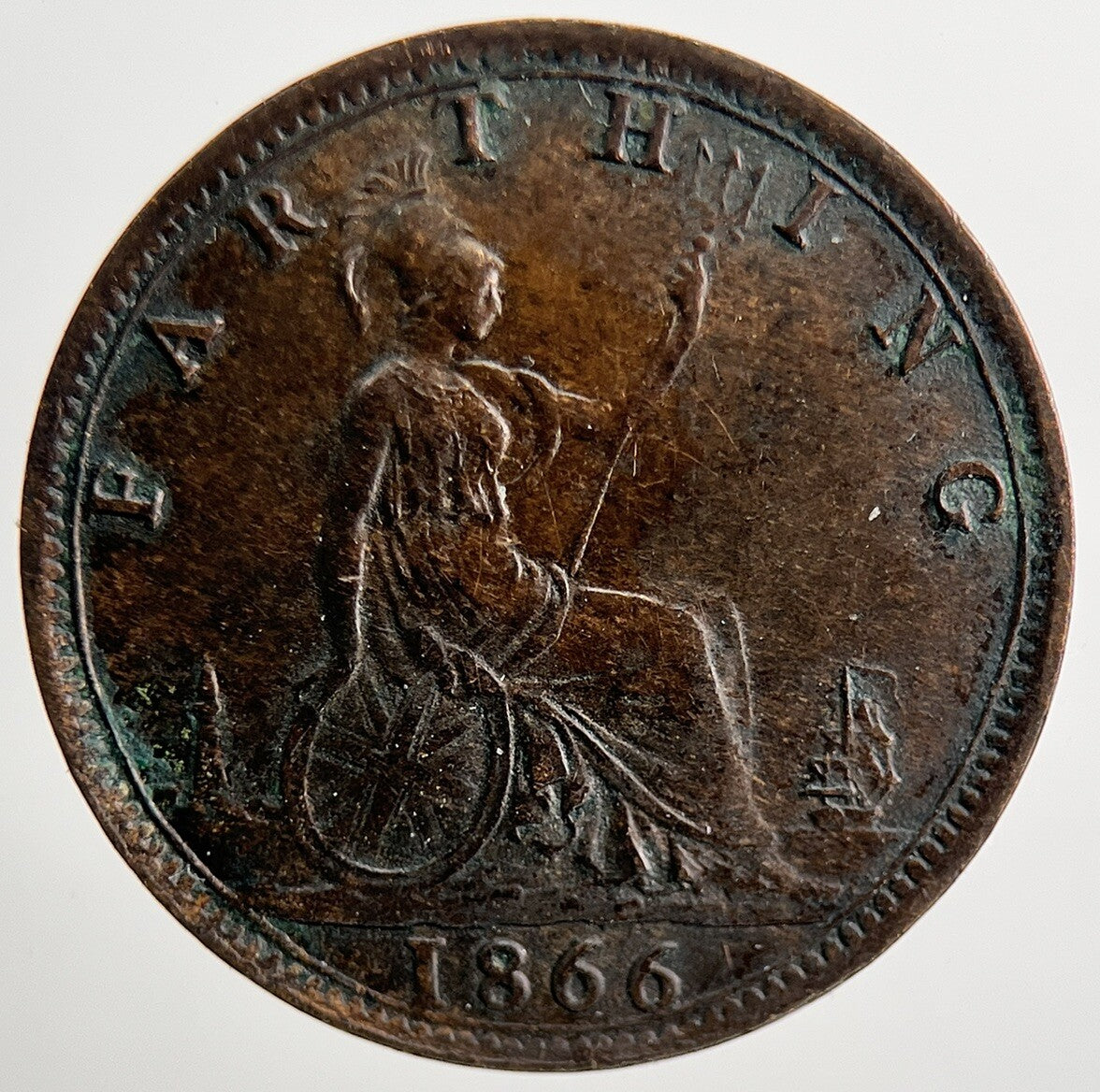 1866 Victoria Farthing Coin | Very High Grade