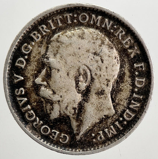 1914 George V Threepence Silver Coin | Very High Grade