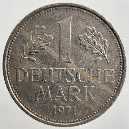1971-J Germany 1 One Mark Coin | Very High Grade