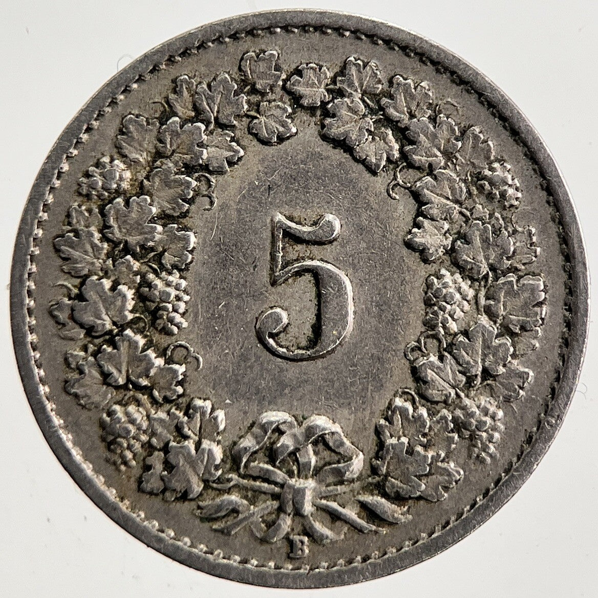 1920 Switzerland Swiss 5 Rappen Coin | Fine Collectable Grade