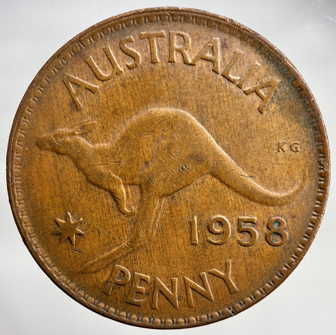 1958 Australia One Penny Coin | Very High Grade