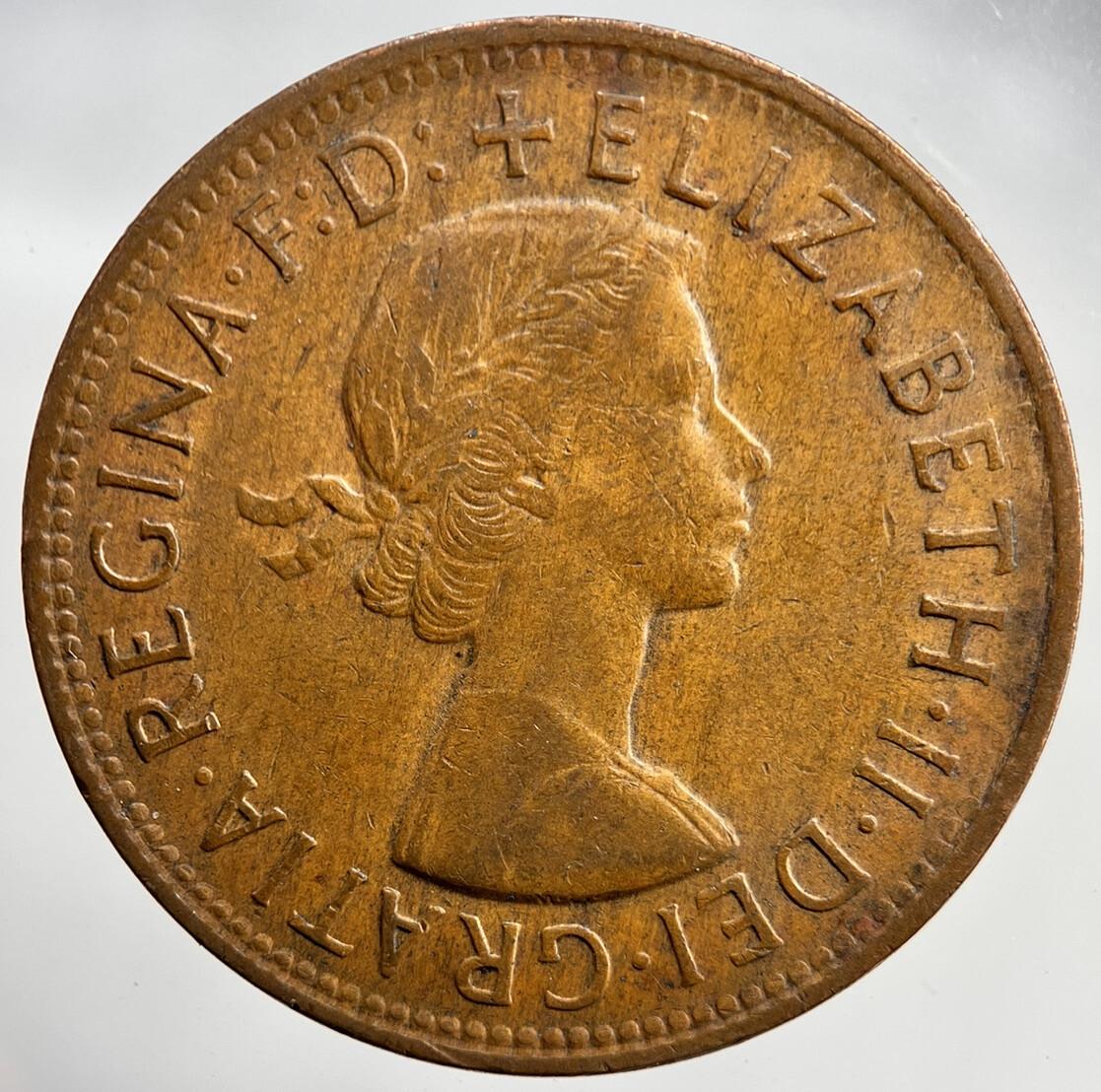 1958 Australia One Penny Coin | Very High Grade