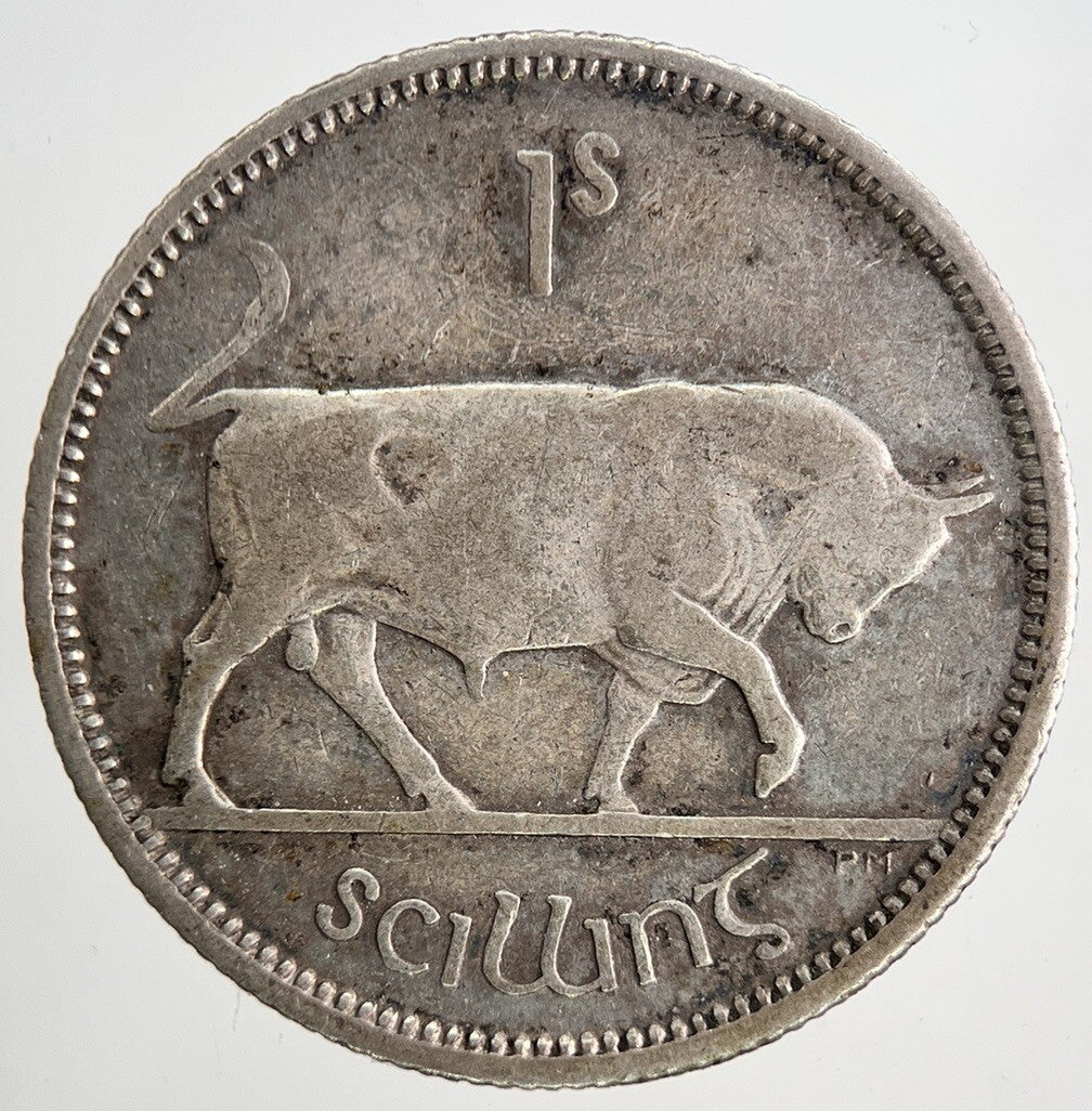 1931 Irish Shilling 1s Bull Silver Coin | Collectable Grade | a9029