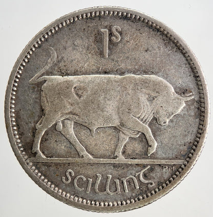 1931 Irish Shilling 1s Bull Silver Coin | Collectable Grade | a9029