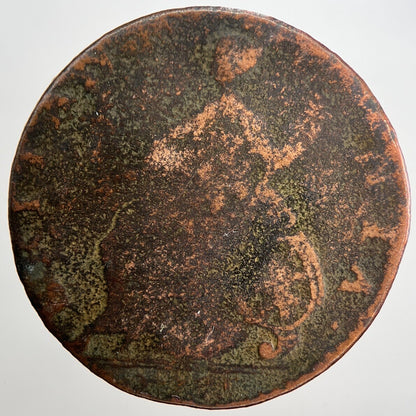 1785 George III Half-Penny Coin | Fair Grade