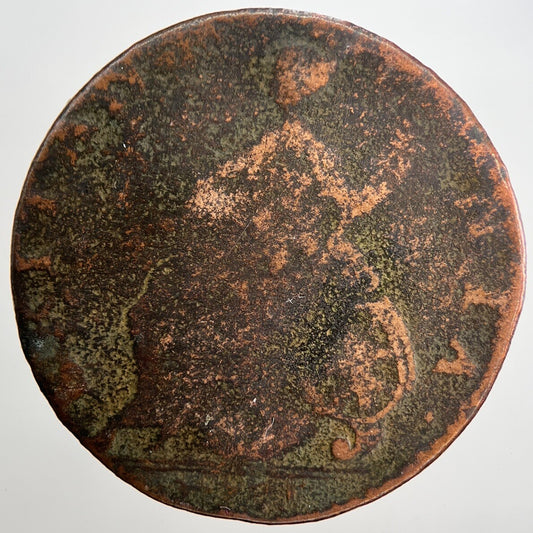 1785 George III Half-Penny Coin | Fair Grade