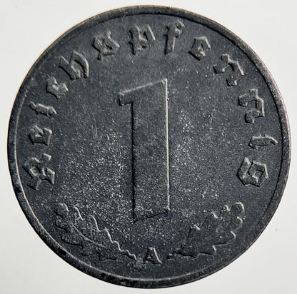 1940-A Germany Nazi 1 Pfennig Coin | Very High Grade