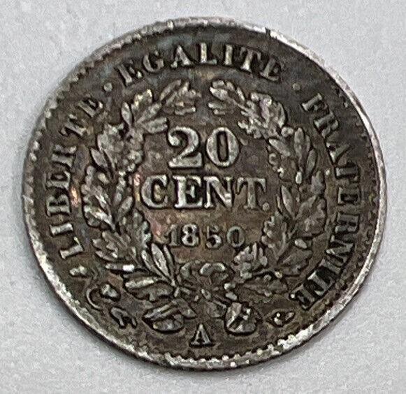 1850-A France 20 Centimes Silver Coin | Collectable Grade