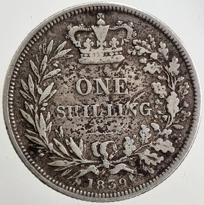 1839 Victoria Shilling Silver Coin | Collectable Grade