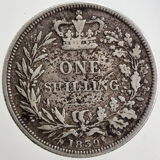 1839 Victoria Shilling Silver Coin | Collectable Grade