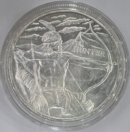 2016 The Buffalo Hunter 1oz Silver Coin | Comes in Capsule
