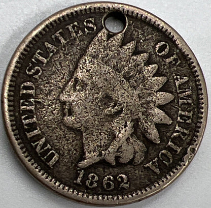 1862 US USA One 1 Cent Coin | Fine Collectable Grade