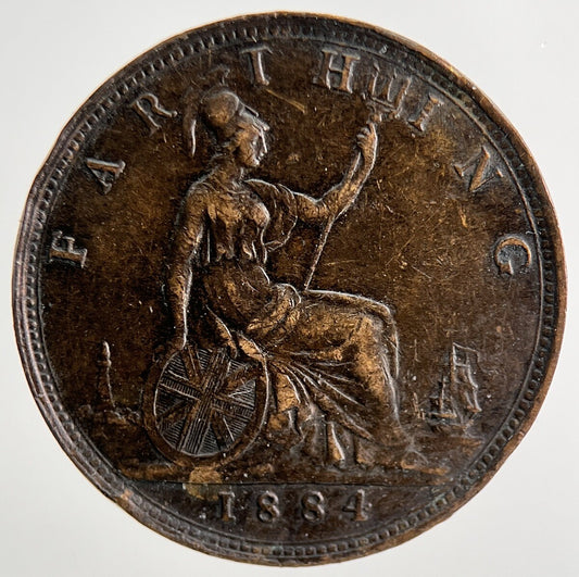 1884 Victoria Farthing Coin | Very High Grade