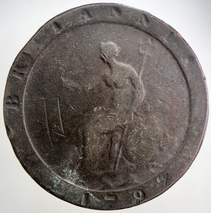 1797 George III 3rd Cartwheel One Penny Coin | Collectable Grade