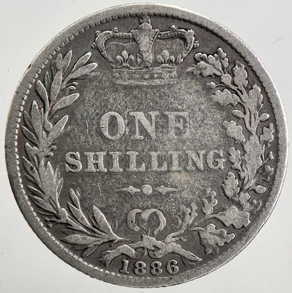 1886 Victoria Shilling Silver Coin | Collectable Grade